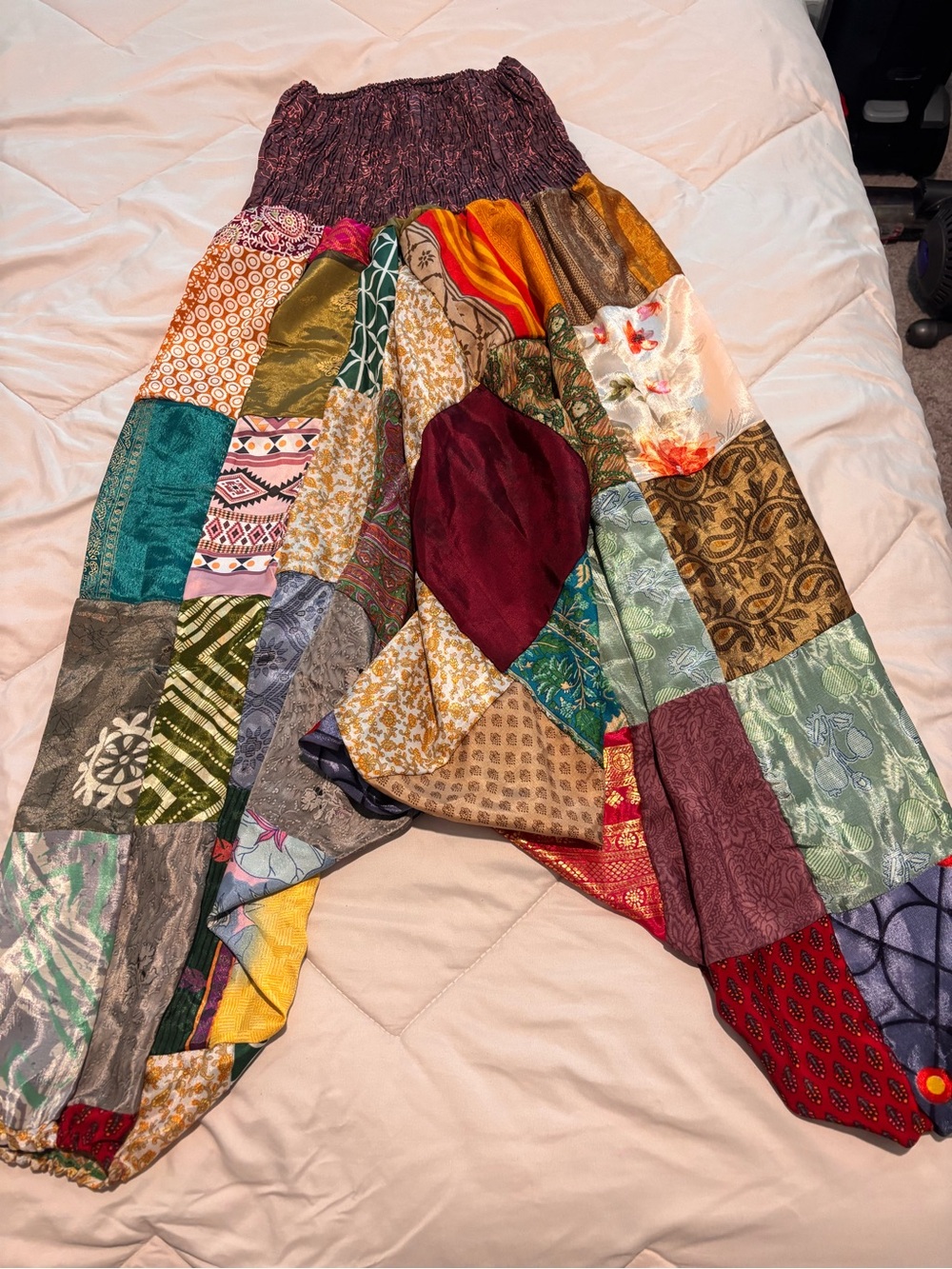 Bohemian Patchwork Pants in Multicolor